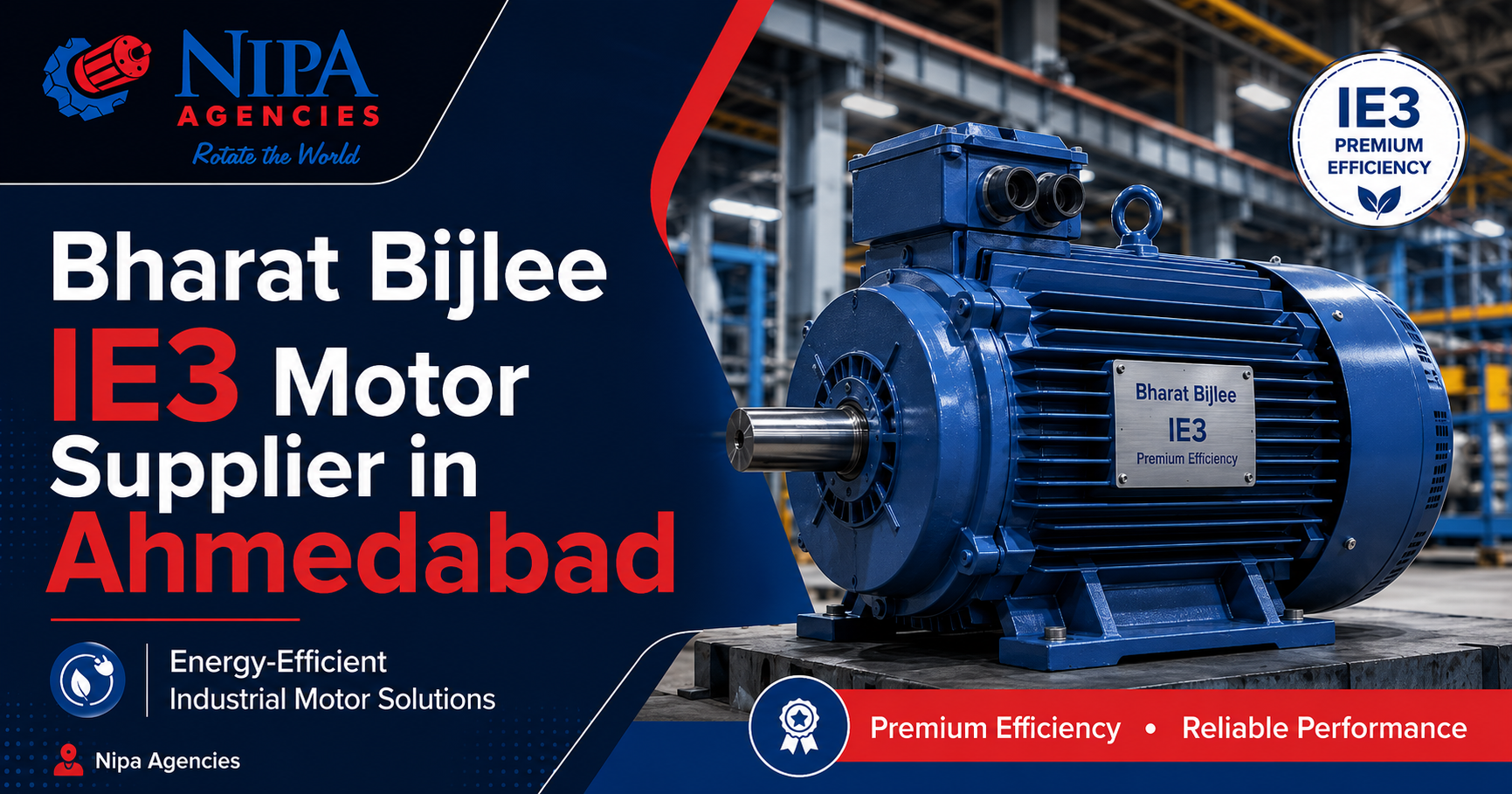 Bharat Bijlee IE3 motor supplier