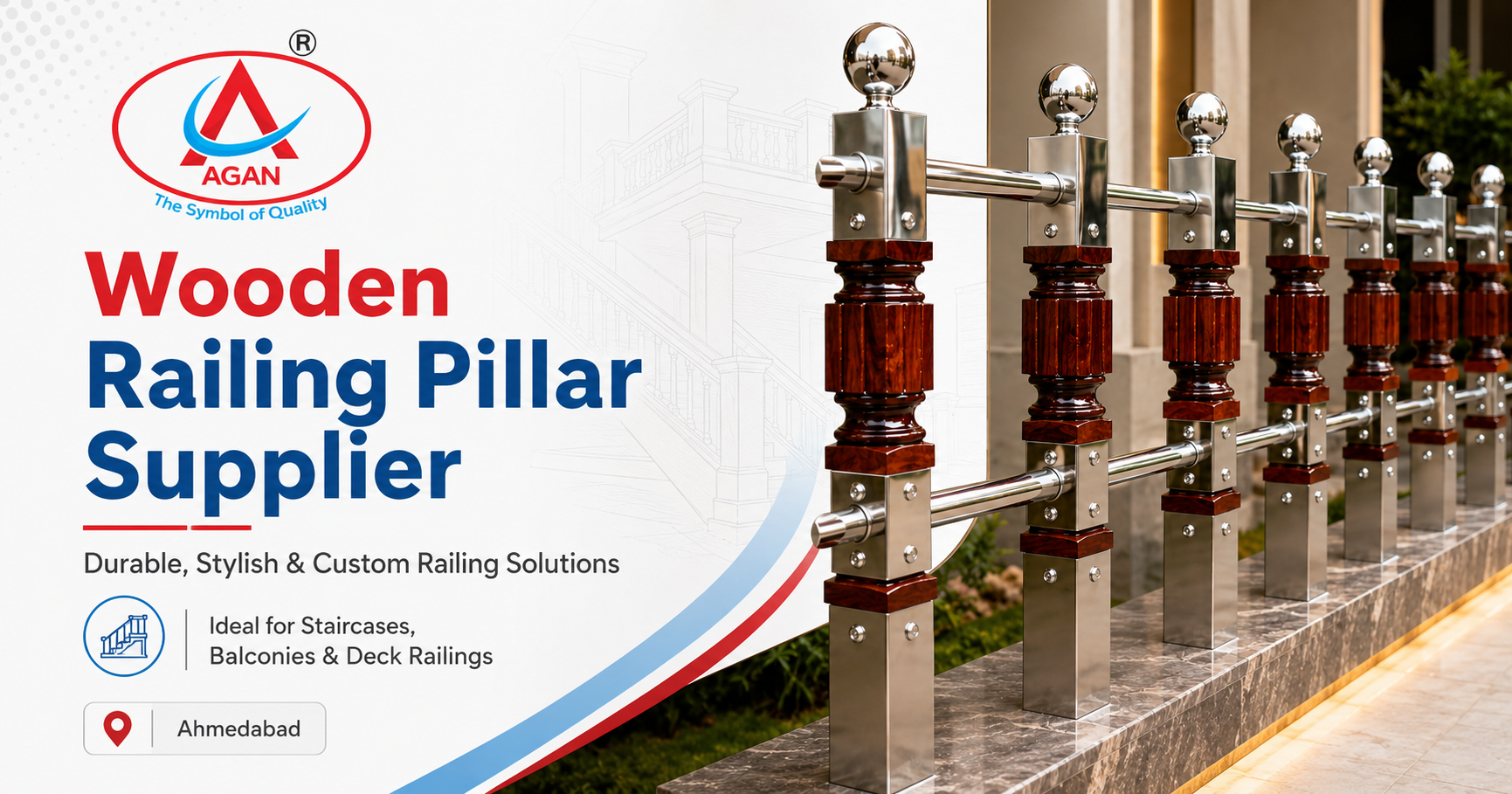 Wooden Railing Pillar Supplier