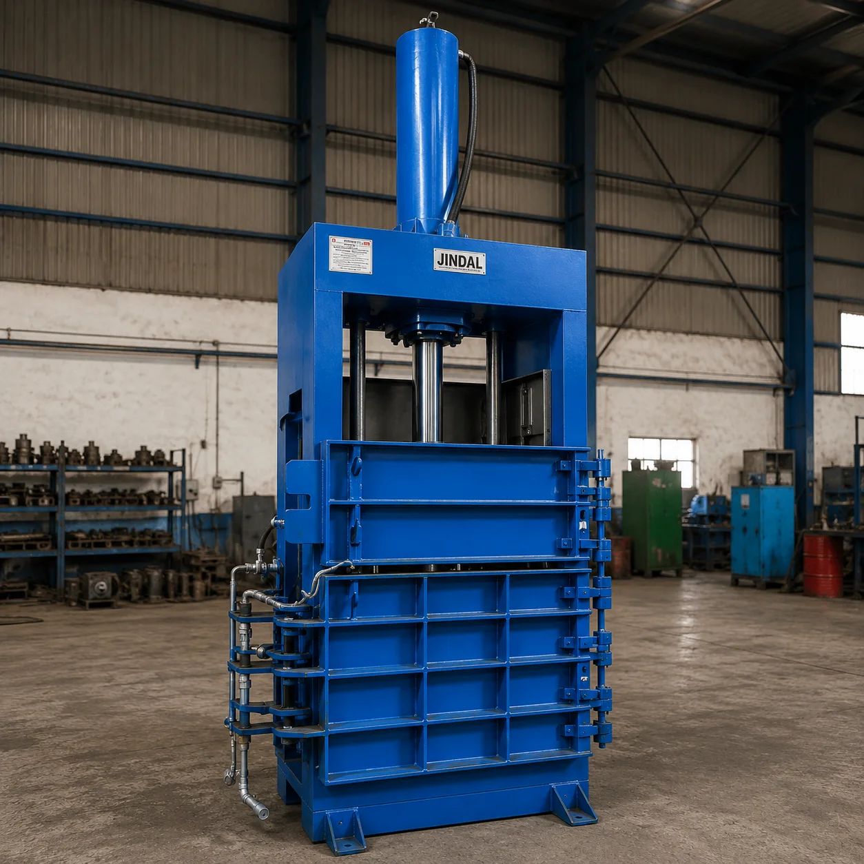 Closed Door Continous Baling Press Machine