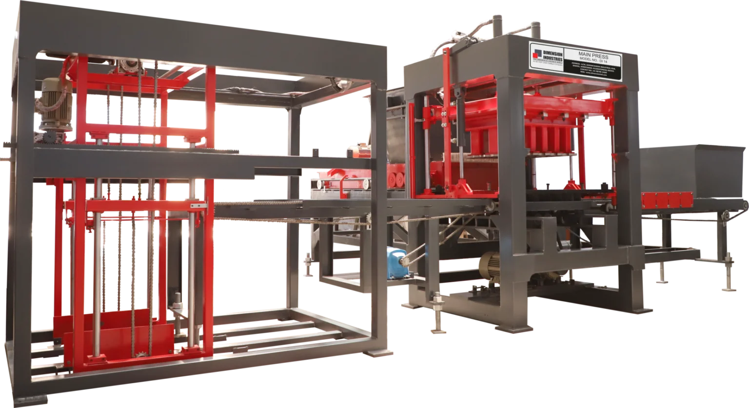 FULLY AUTOMATIC CONCRETE BLOC MAKING MACHINE DI14