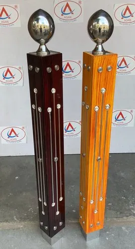 80 X 80 Wooden Diamond Master Pillar