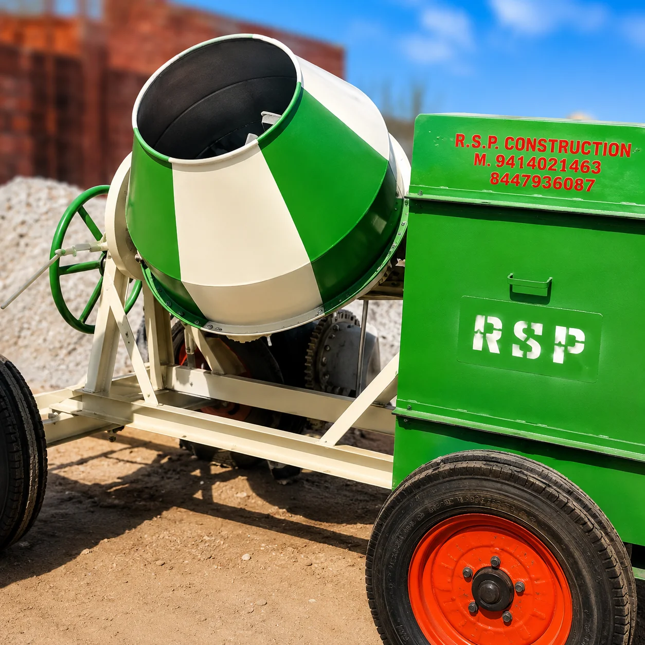 10/7 CONCRETE MIXER WITH DIGITAL LOAD CELL BASED WEIGHING SYSTEM