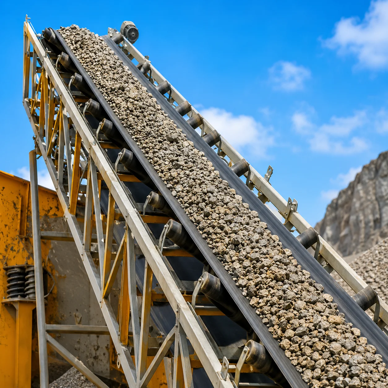 CONCRETE MATERIAL FEEDING SYSTEM